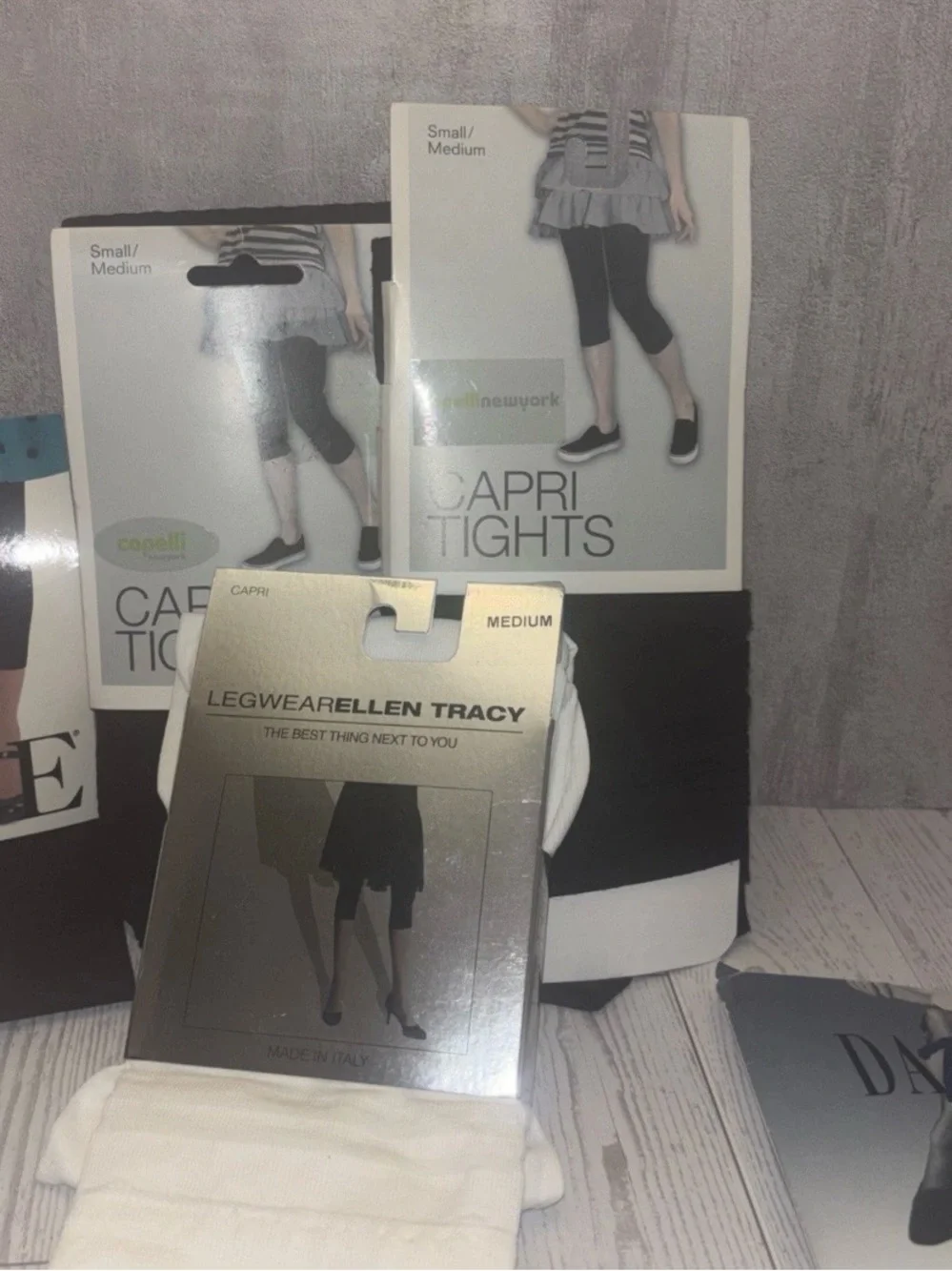 Huge Lot of 10 Women’s TIGHTS Size S & M, some vintage, diff styles & colors NEW